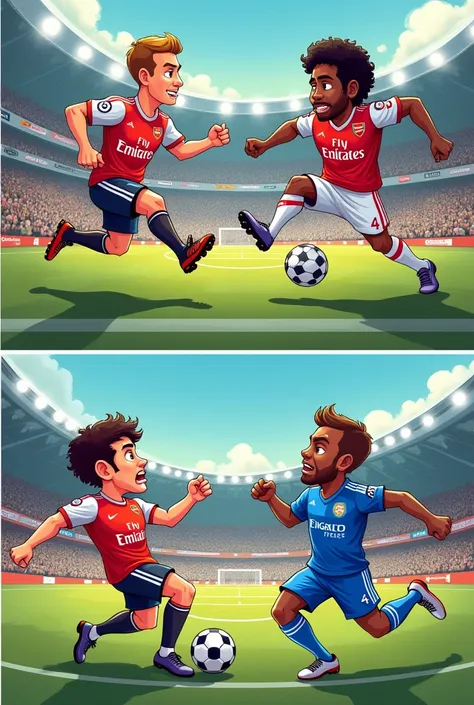 Arsenal, man city cartoon
Chelsea, man utd cartoon

