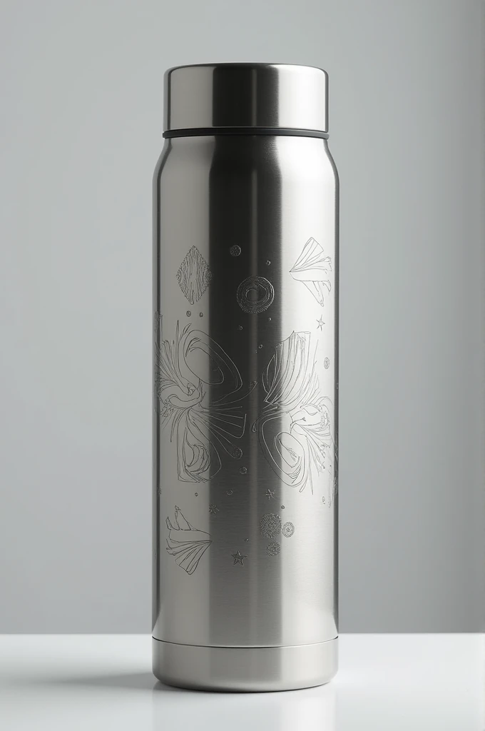 Thermos with laser engraving