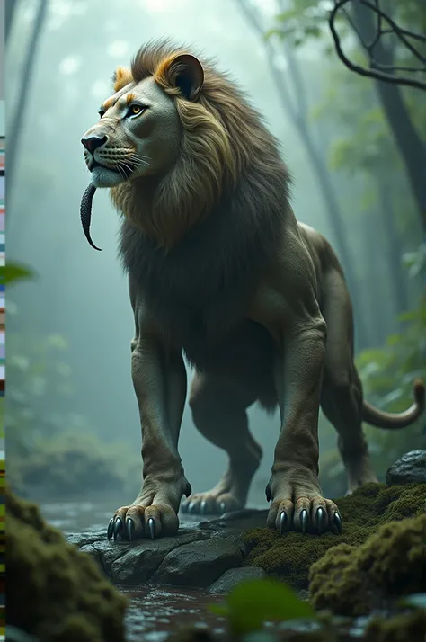 To create a hybrid animal image like a snake and lion, youll want a detailed prompt that merges key characteristics of both animals. Heres an ideal prompt for generating such an image:"Create a hybrid creature that combines the body of a lion with the feat...