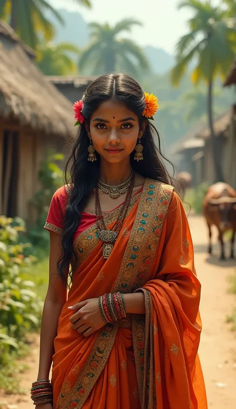 Local indian vilage girl