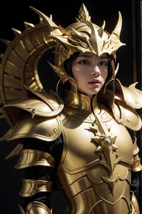 golden armor of a dragon 