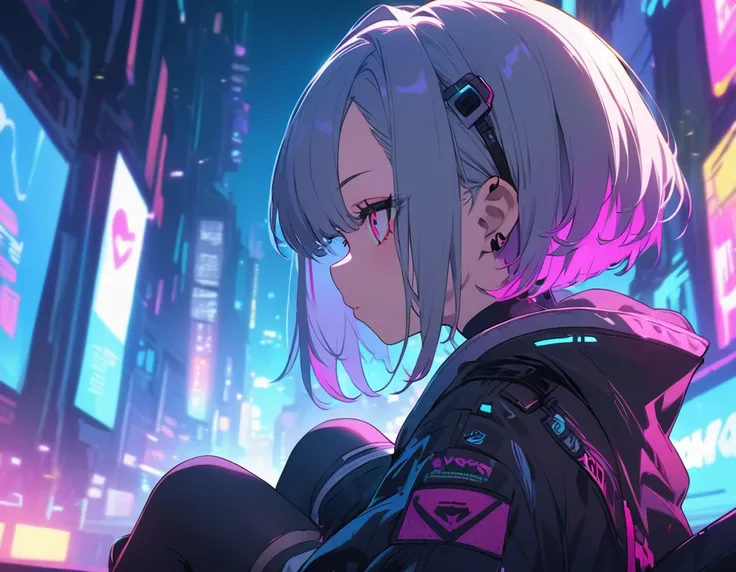 cute，girl，Cyberpunk