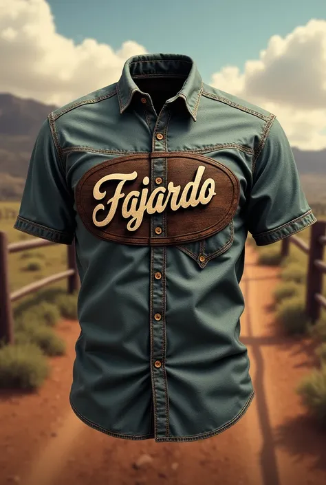 Cattle ranch shirts with a logo that says Fajardo 3D