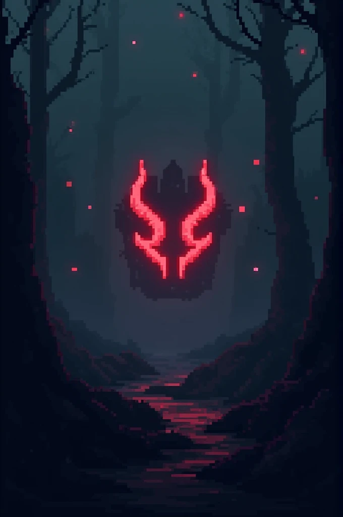 pixelated, gaming, Dark. logo