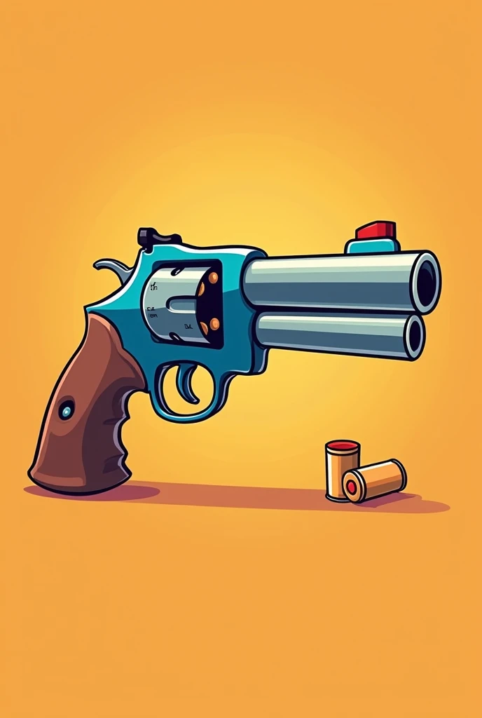 Cartoon gun reloaded thumbnail for you tube.