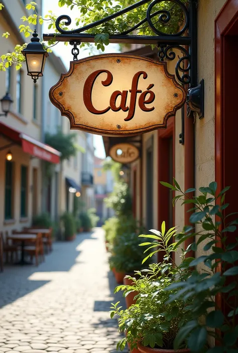 Create a cafe sign