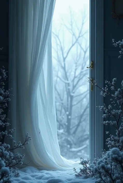  Cold Breeze Effect A window or door with a cold breeze blowing through, making curtains or leaves flutter.