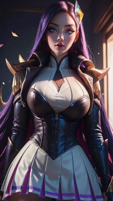 HeartthrobCaitlyn, (league of legends), (1girl), (solo), (Full body photo), (low angle shot), (masterpiece:1.0), (best quality:1.4), (ultra highres:1.2), (photorealistic:1.4), 8k resolution, absurdres, ultra detailed, sharp focus, (low light: 1.4), photore...