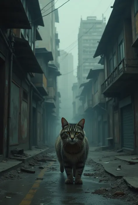 Daddy cat wanders the streets helplessly, looking for a home 