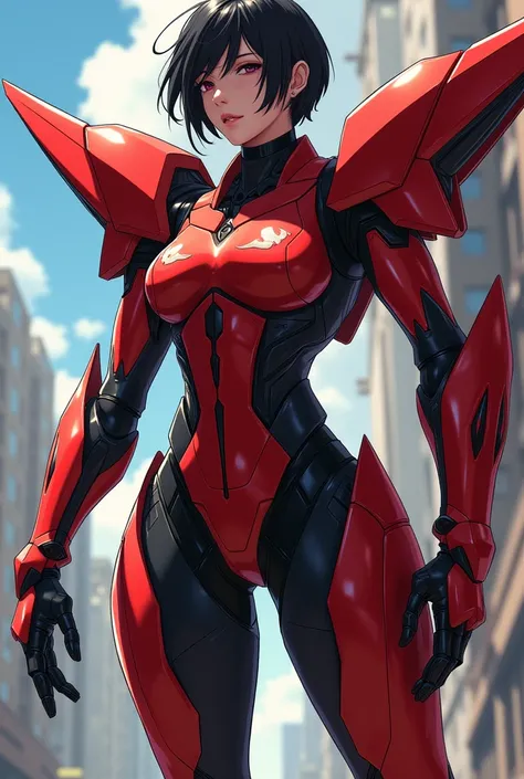 (Cartoon:), red and black Battlesuit for this pilot, anime mecha aesthetic, badass anime, Large Mech,
Elara “Phoenix” Sainz
Callsign: Phoenix
Name: Elara Sainz
Origin: Spain
Age: 27
Background: Elara Sainz was born in Málaga, a city best known for its beac...