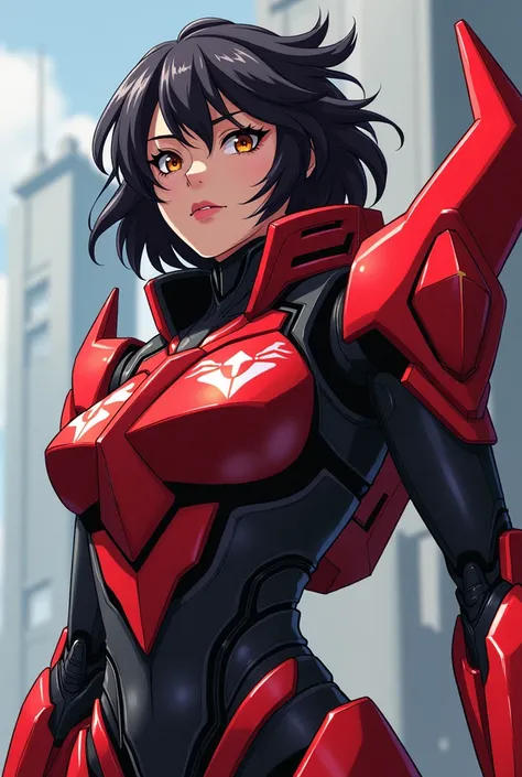 (Cartoon:), red and black Battlesuit for this pilot, anime mecha aesthetic, badass anime, Large Mech,
Elara “Phoenix” Sainz
Callsign: Phoenix
Name: Elara Sainz
Origin: Spain
Age: 27
Background: Elara Sainz was born in Málaga, a city best known for its beac...