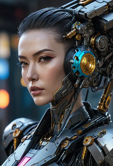 (Masterpiece, Best Quality: 1.2), High Detail Face, Cyberpunk, Marvel Style, Mechanical Crane