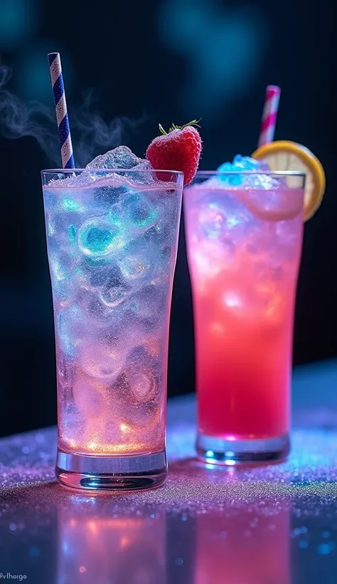 Holographic Cocktails: Cocktails with swirling, holographic effects and popping candy. oQuantum Smoothies: Healthy smoothies with fruit that changes color as 