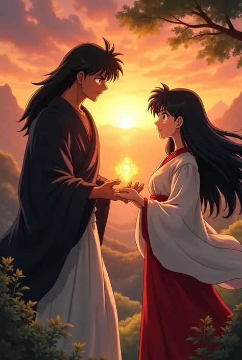 Inuyasha and Kagome with jewel 