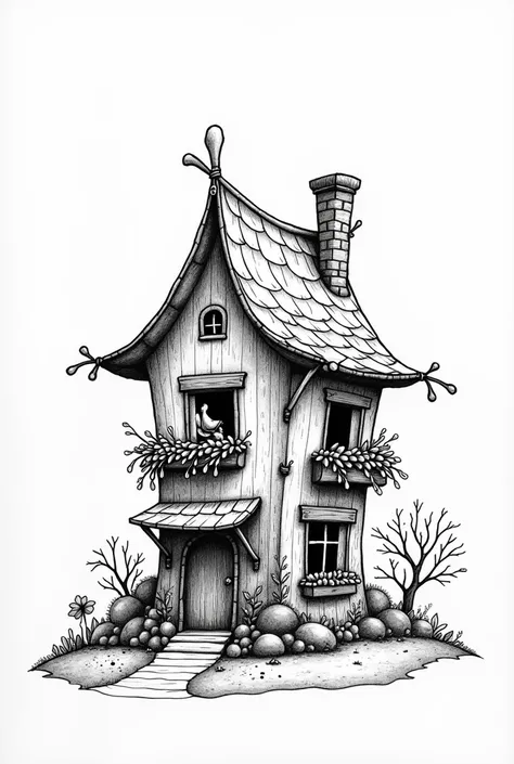 A house built by pen