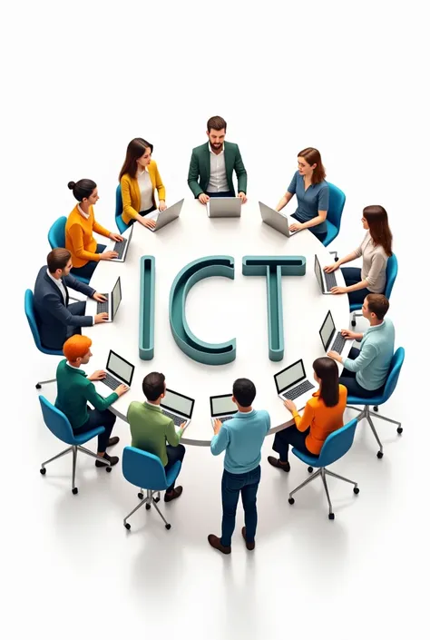 Generate image for importance of basic ICT skills with no background 