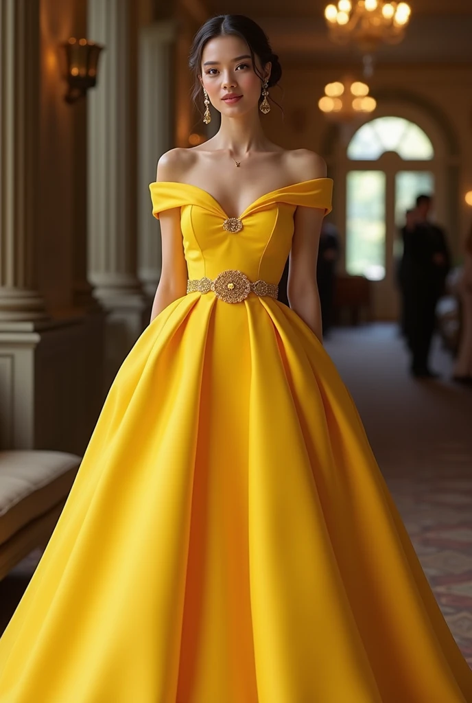 Guest wearing yellow dress
