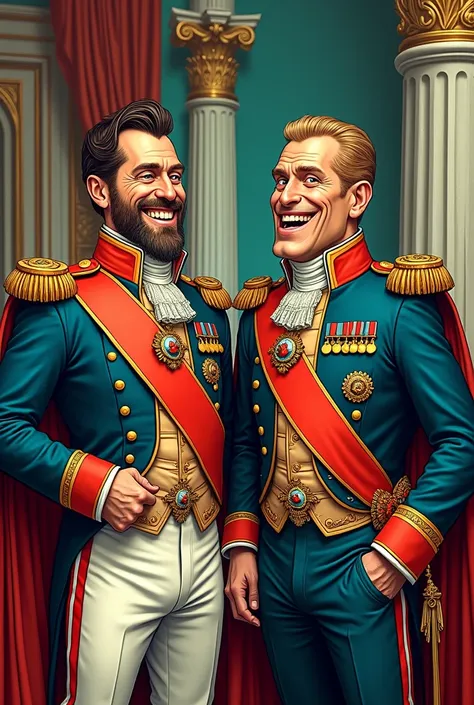 A two German prince in the comic book 