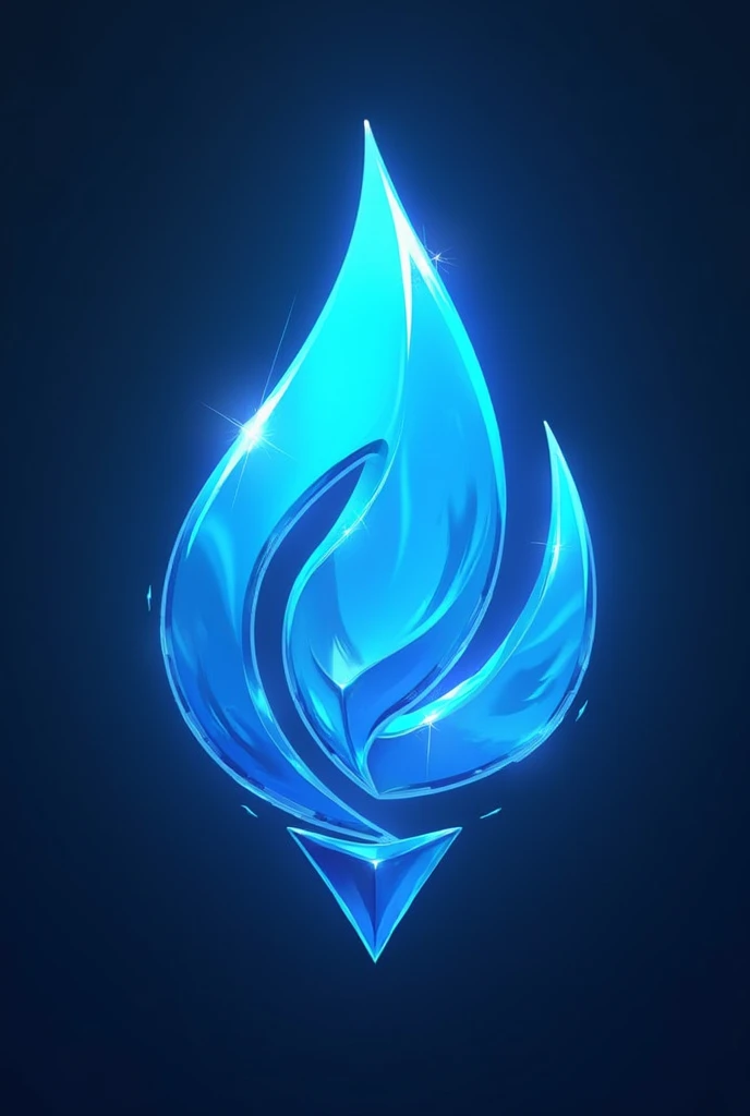 blue hydro genshin logo