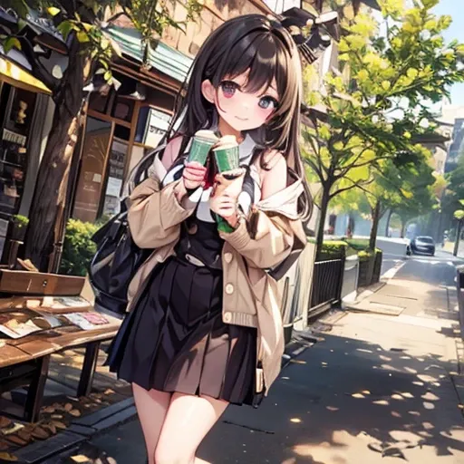 Starbucks、Frappuccino、straw、drink,Large Breasts