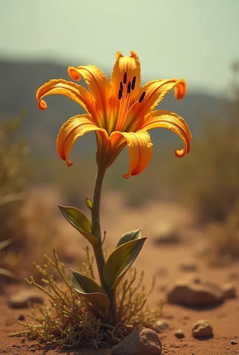 That same lily but withered by the sun