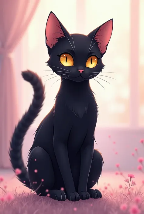 Black Cat which is looks lile anime and aesthetic vibe
