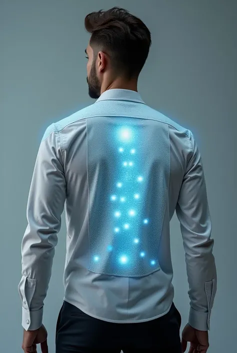 A shirt with a fabric that has a technology that identifies your body temperature and changes the temperature according to your body temperature 
