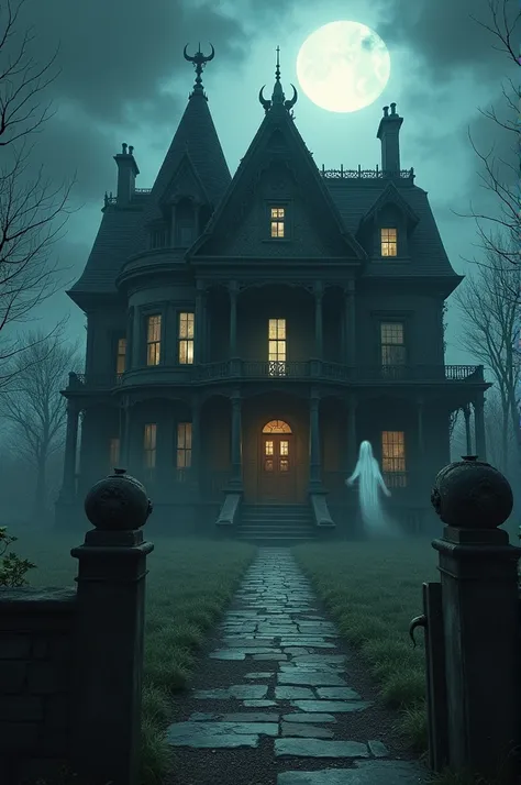 A haunted house 