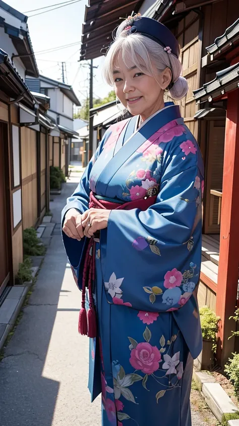 ( 8k resolution),
Its Respect for the Aged Day in Japan.
A grandfather and granddaughter from outside the prefecture are smiling.