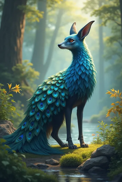 Fox and peacock hybrid