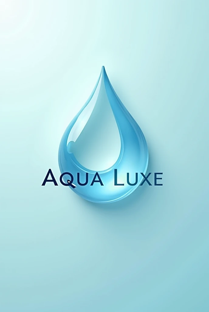 A logo for my shampoo brand, which is "Aqua Luxe" 