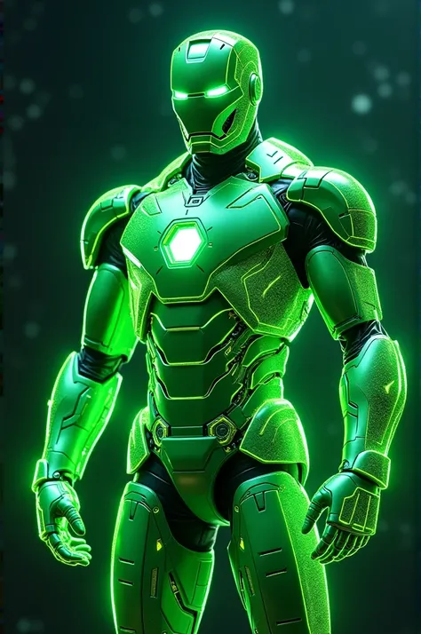 Ironman with green neon suit hd photo