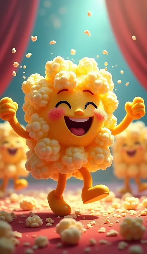 A dancing popcorn 