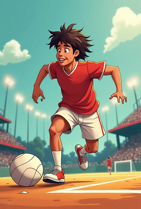 Create a cartoon image of a player 