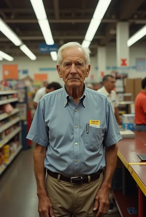 Sam Walton working at Walmart 