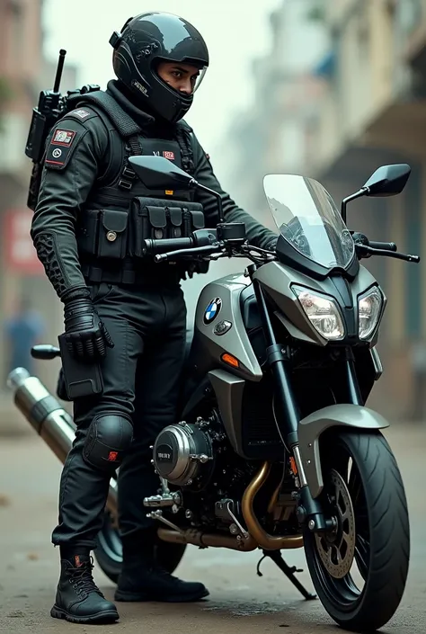 Indian commando with BMW g310rr