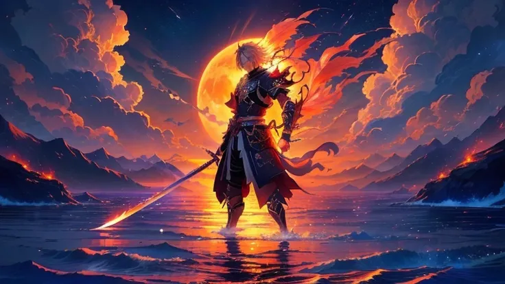 anime, the legend of the sword, the demon, the sea, the sky, the moon, the sea, the sky, the sun, the sea,, badass anime 8 k, anime art wallpaper 4 k, anime art wallpaper 4k, 4k anime wallpaper, anime art wallpaper 8 k, anime wallpaper 4 k, anime wallpaper...