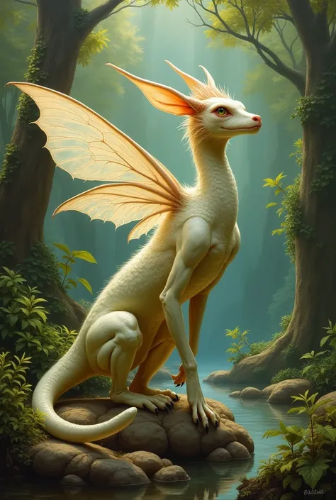 Painting dragon fairy fantasy creature 