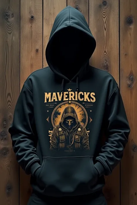 Gaming merchandise with “Mavericks” written over it and with a mysterious gaming character printed on merchandise making it look more expensive giving whole merchandise a “breaking bad” theme