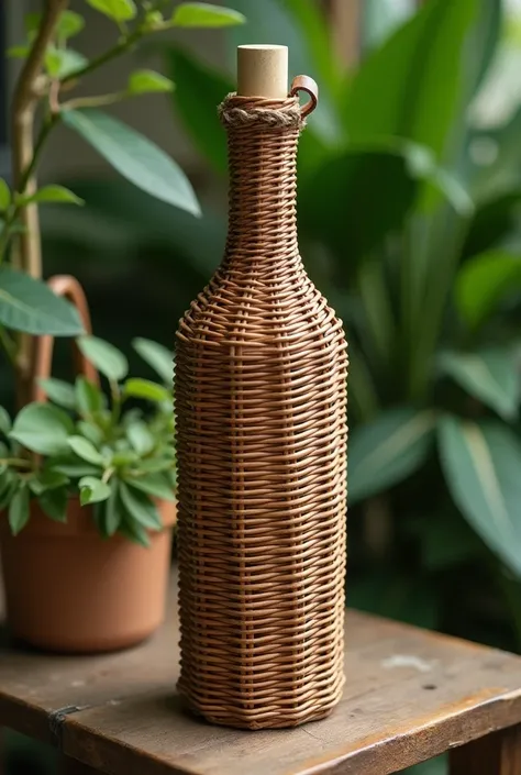 Wicker material packaging of wine