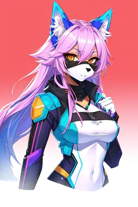 drawing of a drawing of a cat with a mask on, an anthropomorphic cyberpunk fox, gorgeous werefox fursona, sonic oc, female fursona, an anthro fox, professional furry drawing, an anthropomorphic fox, !anthropomorphic!, anthropomorphic fox, inspired by Leiko...