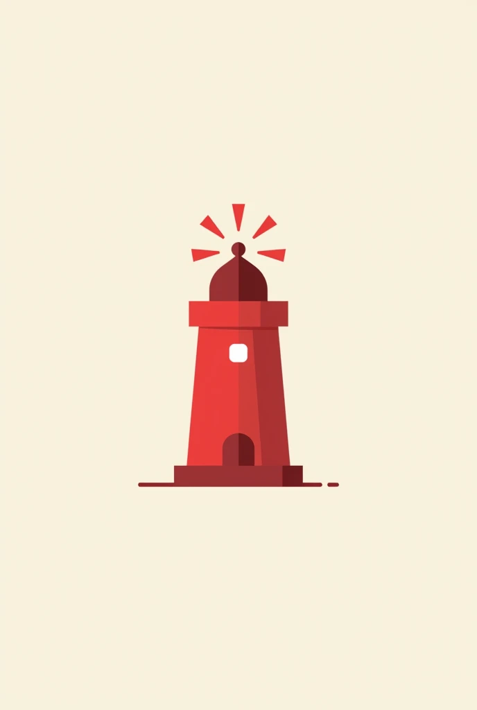 Clean red lighthouse logo Even cleaner With streaks of light Less detail Even less detail