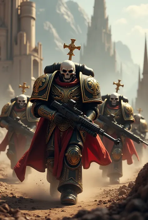 40k Space Marines has Catholic Crusaders 