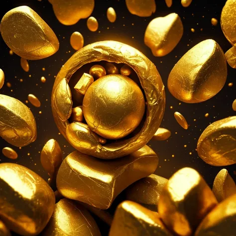 gold nuggets, reaction, fortune, evolution, rapture, hints, sensation,