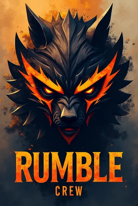 uma logo de uma crew com o nome rumble