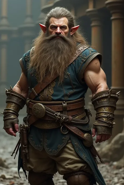 Handsome Half dwarf half human that elegan yet tough