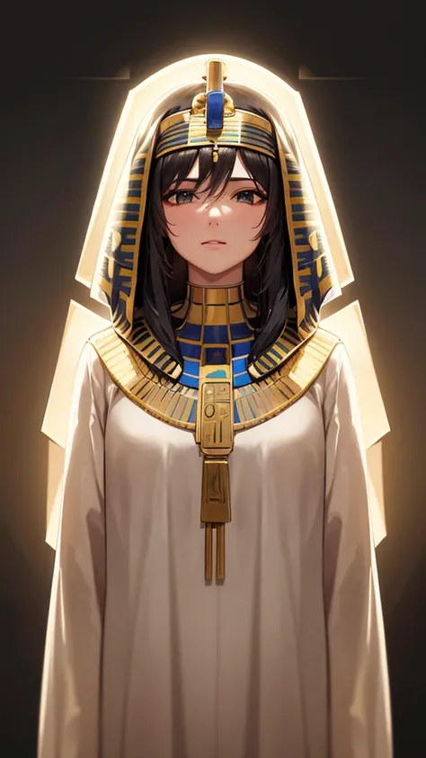 High resolution, Look at, solo, Gorgeous Background, High resolution, masterpiece, accurate, 最high quality, Winner of numerous awards, High-resolution model, high quality, Very detailed, Ultra high definition, 8K Octane, King of Egypt，Tutankhamun，