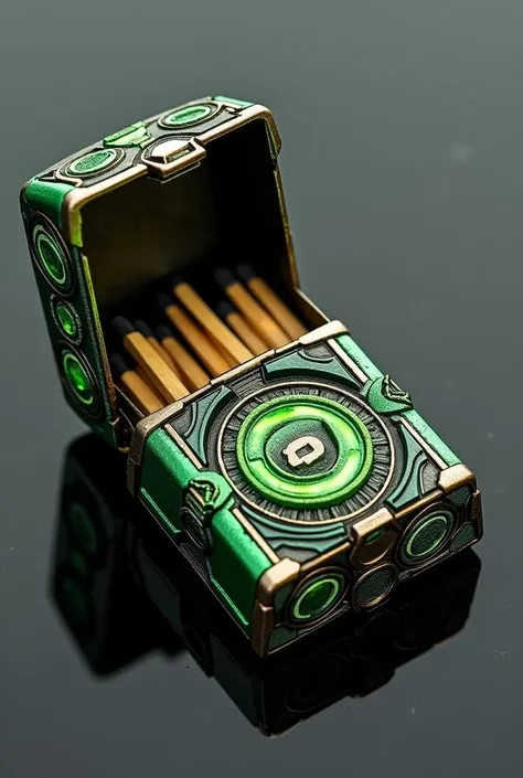 Ben 10 themed zippo matchbox with protruding edges especially on the front to help me open the matchbox with my finger.