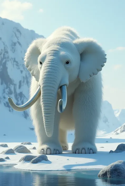 An elephant fused with a polar bear