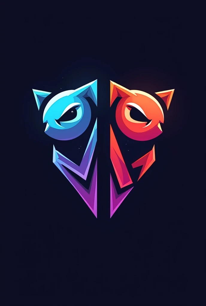 Create me a logo of a gaming group that has Freefire games, fortnite, Amongus and Discord that is focused and eye-catching 